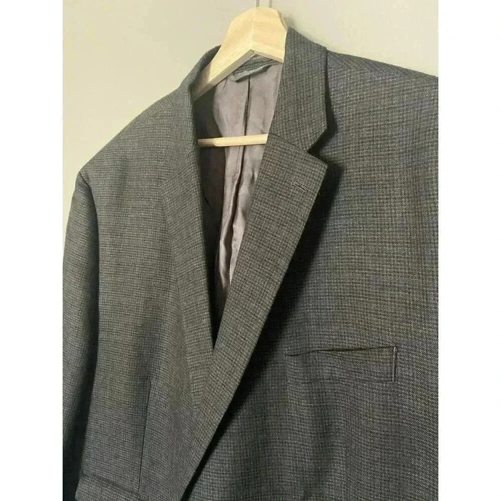 Ralph Lauren Charcoal Mens Sport Jacket Blazer Size‎ 50 R Elbow Patches Business